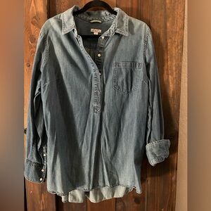 Denim tunic women’s top